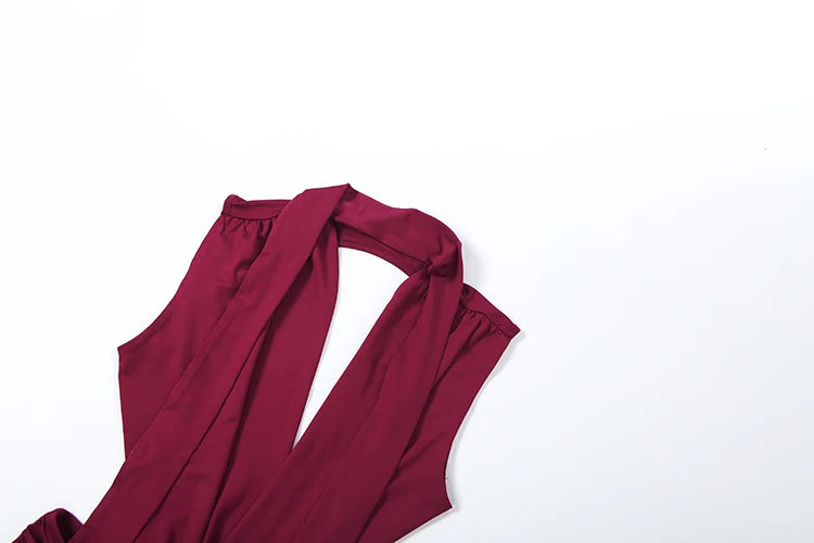 Nibber Metal Trim Jumpsuit Women Ruched Sexy Waistless Cross Hollow Bandage Coquette Midnight Workout Hipster Stretch Overalls